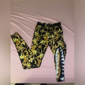 Ethika Black and Gold leggings
